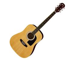 Aria Acoustic Dreadnought Guitar Natural