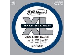 D'Addario Half Round Electric 12-52 Jazz Light - EHR350