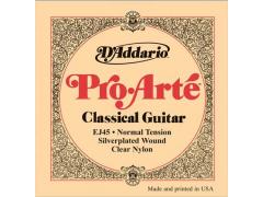 D'Addario Pro-Arte Silver & Clear 28-43 Normal Tension - EJ45