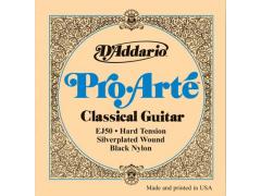 D'Addario Pro-Arte Silver & Black 28.5-44 Hard Tension - EJ50