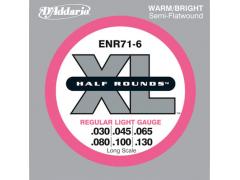 D'Addario Half Round Long Scale 6 String 30-130 - ENR71-6