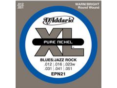 D'Addario Pure Nickel 12-51 Jazz Light - EPN21