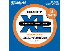 D'Addario XL Long Scale Bass 50-105 Twin Pack - EXL160TP