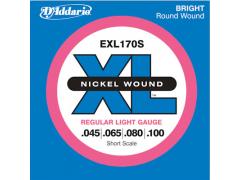 D'Addario XL Short Scale Bass 45-100 - EXL170S