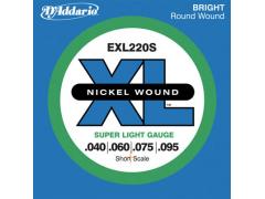 D'Addario XL Short Scale Bass 40-95 - EXL220S