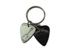 Grover Allman Guitar Pick Pendant Keyring - Guitar