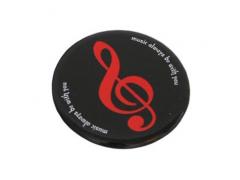 Badge - Black with Red Clef