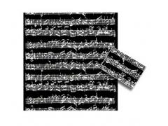 Gift Wrapping Paper - Bach Manuscript Black