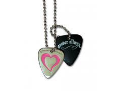 Grover Allman Guitar Pick Necklace -  Love Heart Pick