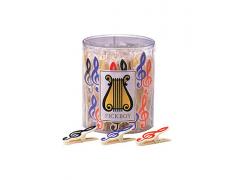 Pickboy Paper Clip Treble Clef Shape Tub of 50