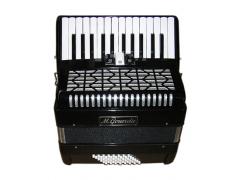 Piano Accordian - M. Gerarda 48 Bass 26 Treble Keys Black