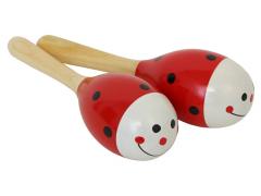 Maracas - Wood Ladybug