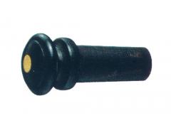 Violin End Pin Ebony with Brass Eye 4/4 - 3/4