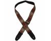 Colonial Leather Jacquard Guitar Strap Rust