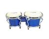 Percussion Plus Deluxe Wood Bongos Blue 7.5 & 8.5"