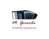 Piano Accordian - M. Gerarda 48 Bass 34 Treble Keys Black